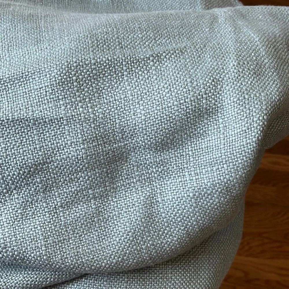 Anthropologie Pair of Lux Linen Blend Curtain Seafoam NWT